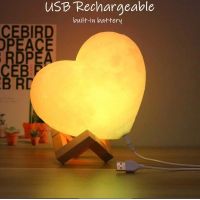 Table lamp-night lamp 3D heart with remote